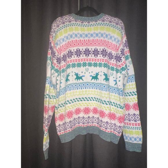 Ugly Christmas Sweater Xmas Size XL Unicorn - Picture 3 of 3